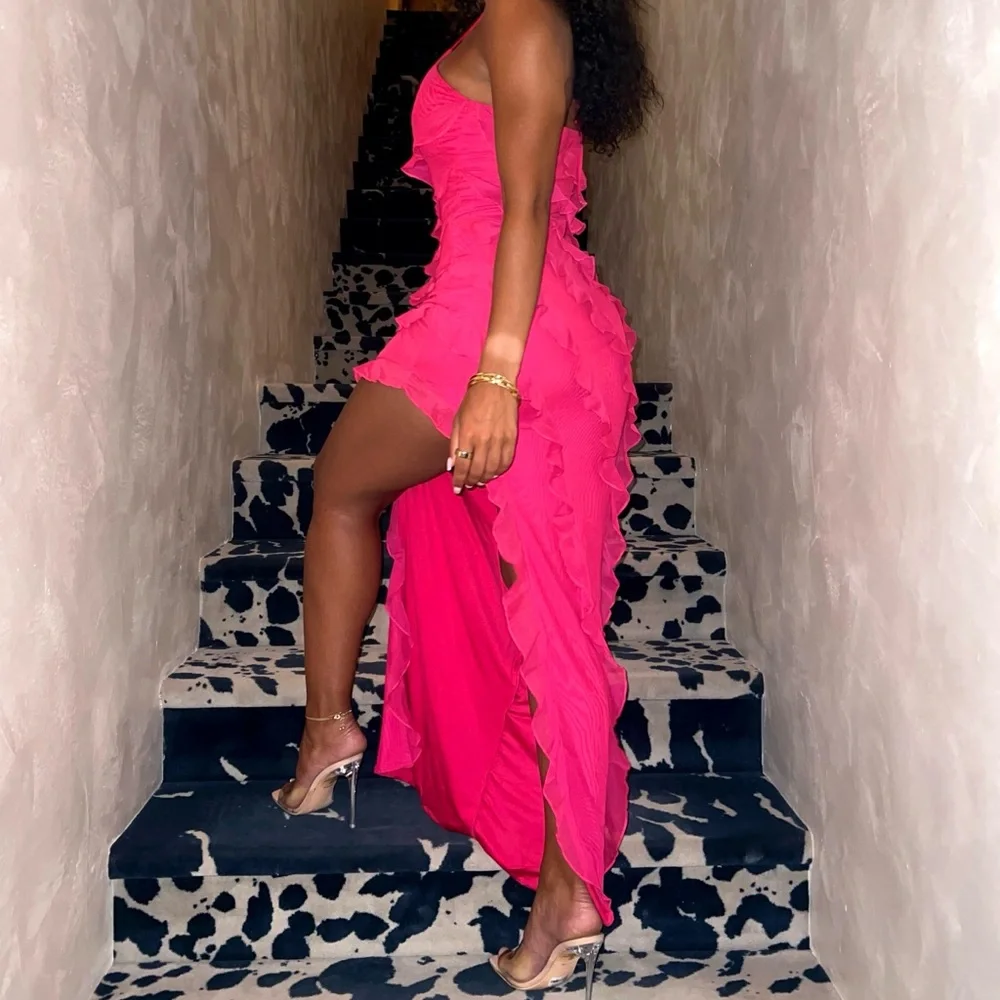 Pink maxi dress oh Polly - Picture 1 of 2